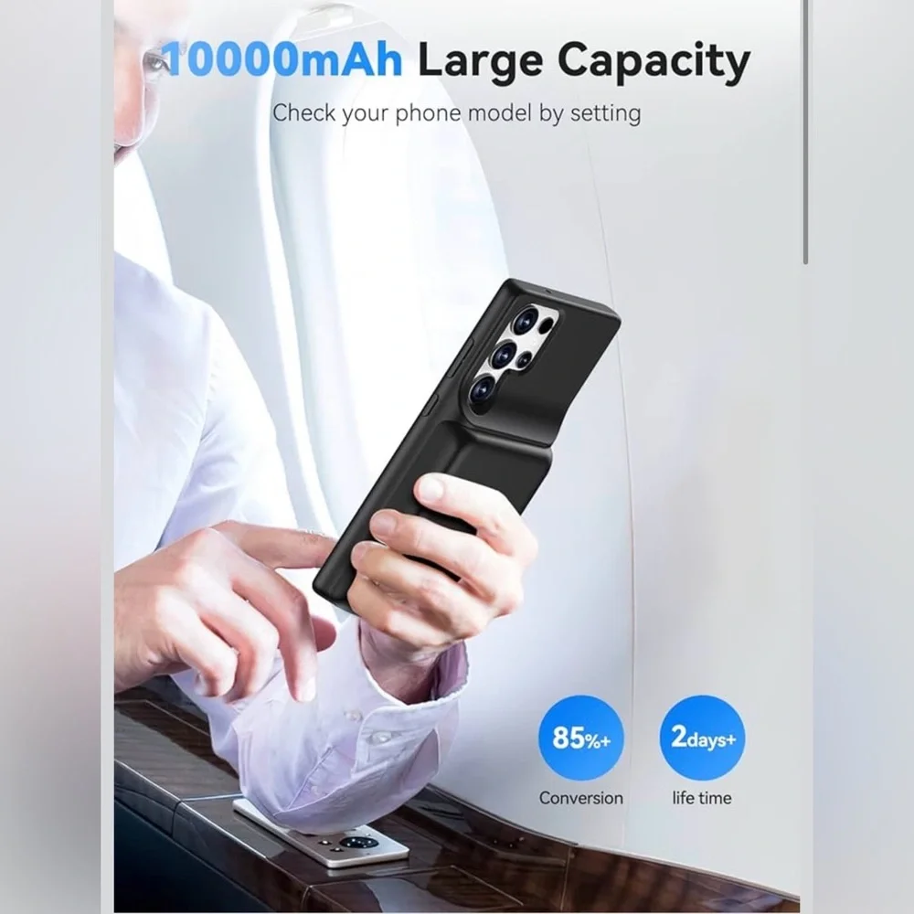 Battery Case for Galaxy S23 Ultra - Wireless Charging